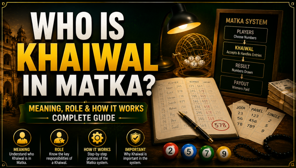 Who is Khaiwal in Matka? Meaning, Role & How It Works (Complete Guide) 